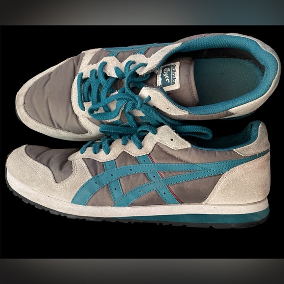 Onitsuka Tiger Serrano Grey Blue Sneaker Without Box Mens - Picture 3 of 3